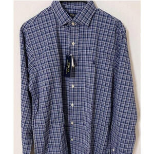 Polo Ralph Lauren Classic Fit Performance Button Shirt Medium Plaid NWT